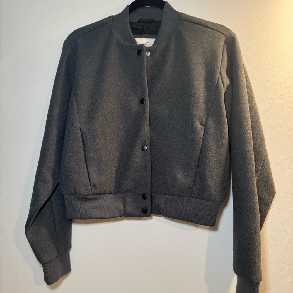Hollister Charcoal Bomber Jacket